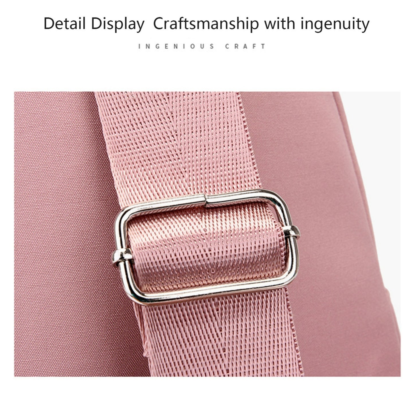 New One-Shoulder Messenger Bag for Women - Fashion Embroidered Rhombic Design - Large Capacity Waterproof Backpack with Data Hole