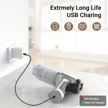 Ultra-Powerful 2-in-1 Cordless Handheld Vacuum Cleaner - High Suction, Lightweight, Portable, Rechargeable with Lithium Battery - Includes Dusting Brush and Floor Brush for Car and Home