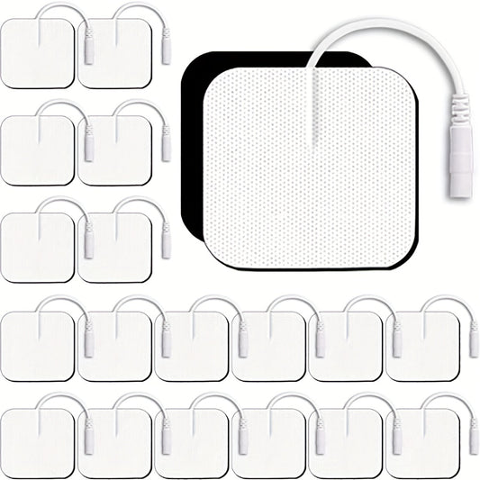20pcs Premium Latex-Free Electrode Pads – Compatible with 2mm Pin Connector Lead Wires, High-Quality Replacement for Efficient Machine Performance