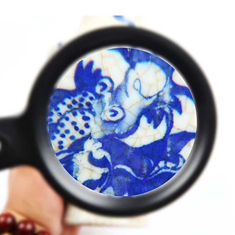 10X Lighted Magnifying Glass – Handheld Large Reading Magnifier with 12 LED Lights, Ideal for Seniors, Repair, Coins, and Reading