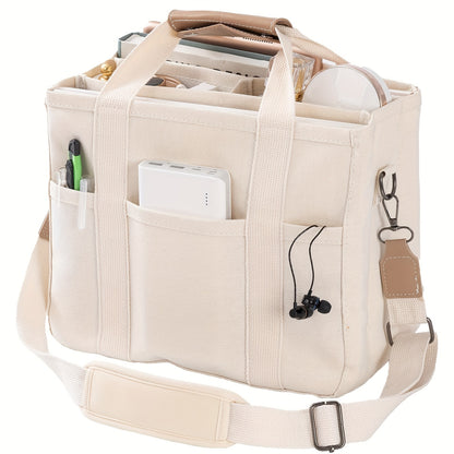 Versatile Canvas Crossbody Bag – Stylish Shoulder Strap, Multiple Compartments, Spacious Interior – Perfect for Daily Use – Women’s Fashion Accessory