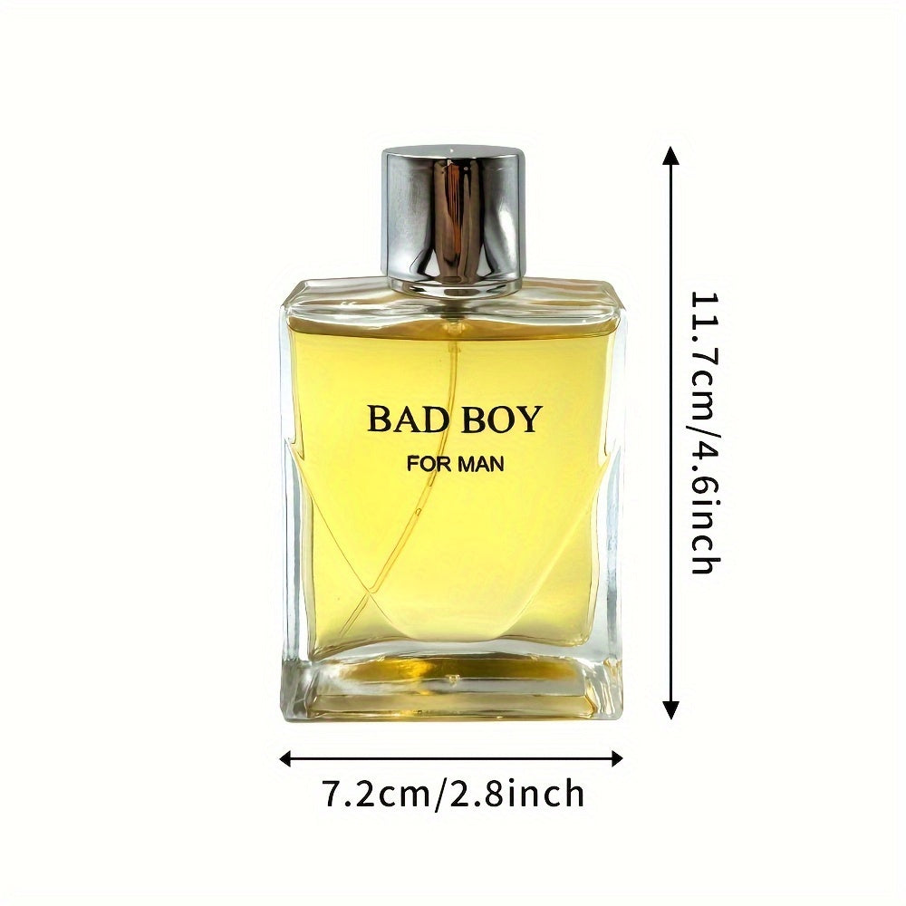 3.4oz Eau De Parfum for Men - Refreshing & Long-Lasting Fragrance with Spicy Woody Notes, Perfect for Dating, Daily Life, and a Gift for Him
