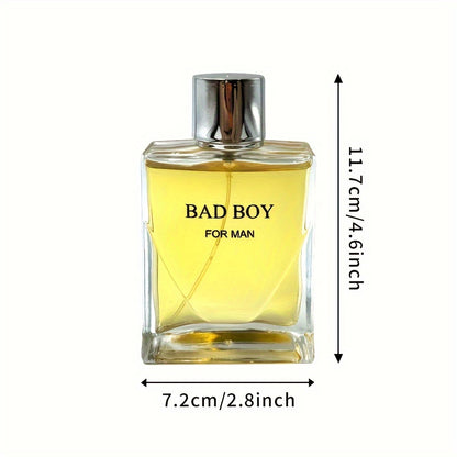 3.4oz Eau De Parfum for Men - Refreshing & Long-Lasting Fragrance with Spicy Woody Notes, Perfect for Dating, Daily Life, and a Gift for Him