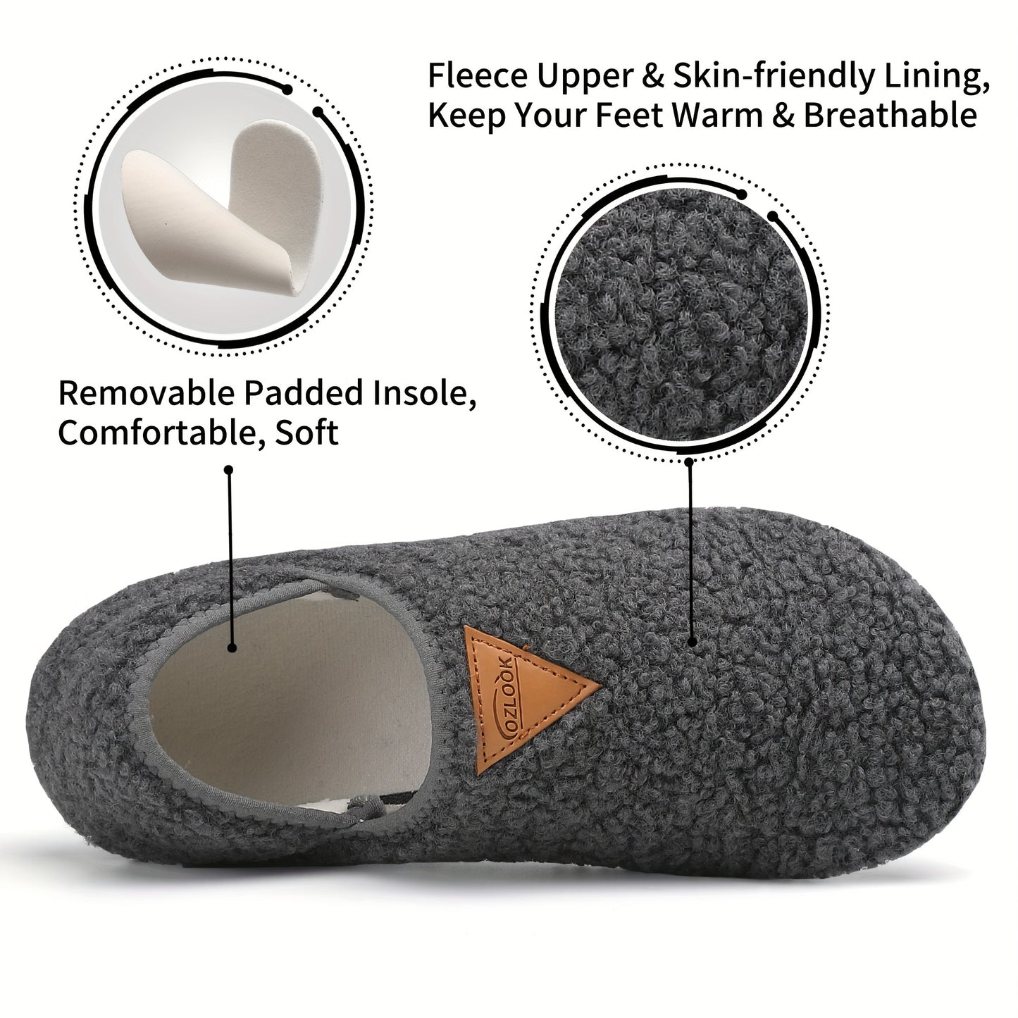 Women's & Men's Soft Lightweight Indoor/Outdoor Slippers – Non-Slip Rubber Sole Sandals for Home, Travel, Hotel