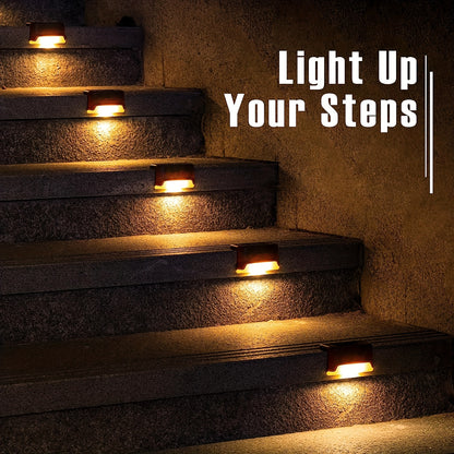 16 Pack Solar Outdoor Garden Lights - Household Garden, Stairs, Deck, Aisle Wall and Rail Decorative Lights