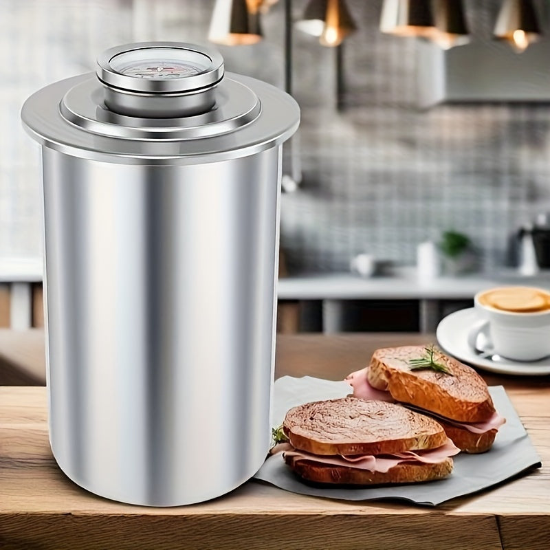 Premium Stainless Steel Ham Maker and  Meat Press with Built-In Thermometer - Effortless Homemade Deli Meat Mold for Sandwiches, Lunch Meat, and Ham Cooking | Space-Saving Pressure Cooker, Easy to Use