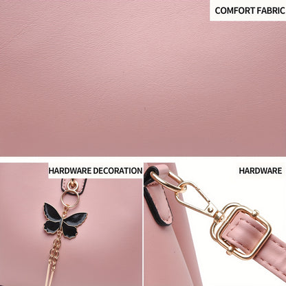 Small Crossbody Bags for Women - Fashion Butterfly Bucket Purses, Lightweight Shoulder Handbags
