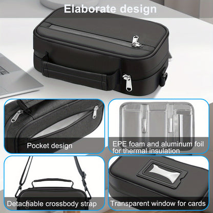 Large Insulin Cooler Travel Case – Compact Medication Bag with 4 Ice Packs, Holds 8 Insulin Pens & Diabetic Supplies