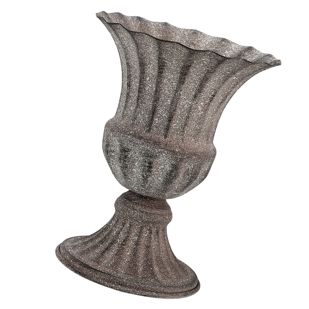 Metal Cemetery Vase – Grave Flower Holder for Headstones, Fresh or Artificial Flowers, Tombstone Marker for Memorials and Sympathy
