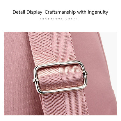 New One-Shoulder Messenger Bag for Women - Fashion Embroidered Rhombic Design - Large Capacity Waterproof Backpack with Data Hole