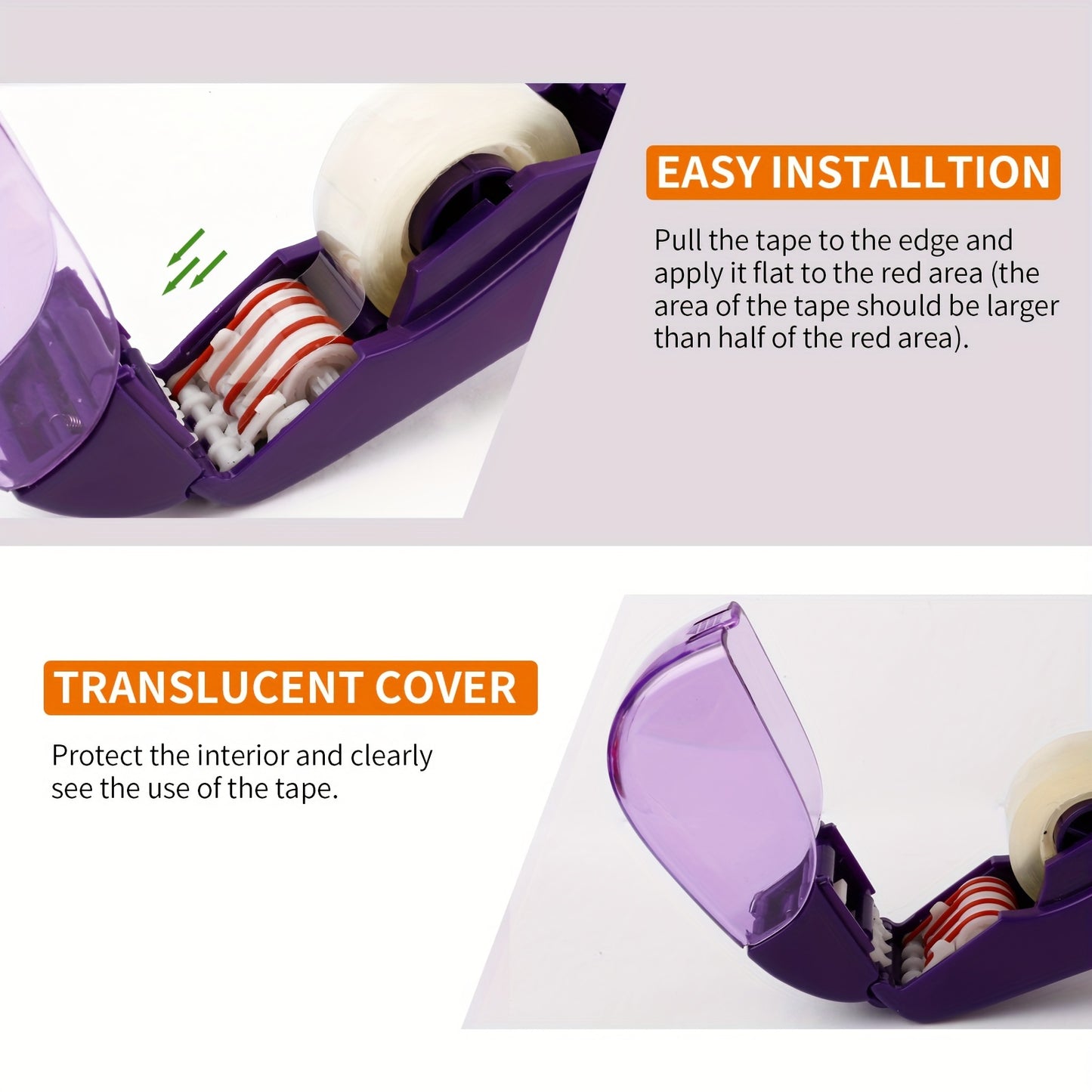 Automatic Tape Dispenser Gun – Includes 1 Roll of 0.5 Inch (12 mm) and 1 Roll of 0.75 Inch (19 mm) Tape – Single Handheld Design for Efficient Gift Wrapping – Perfect for Christmas and Home Use – Free Bonus Tapes
