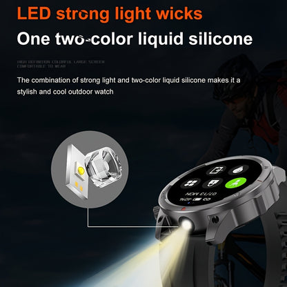 2024 GPS Smart Watch for Men – LED Lighting, 360x360 HD Screen, AI Voice, Wireless Call, NFC, Compass, Sport and Fitness Tracker, Ideal for Father’s Day Gift