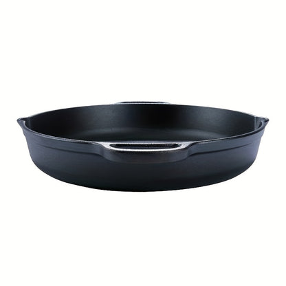 14-Inch Pre-Seasoned Cast Iron Skillet - Durable, Non-Stick Dutch Oven for Searing, Sautéing, Baking, Roasting, and Grilling