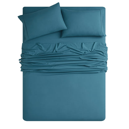 Bamboo 2000 Thread Count 6-Piece Luxury Sheet Set - Organic, Cooling, 16 Inch Deep Pocket, Egyptian Luxury with Bonus Pillowcases - Shrink and Fade Resistant