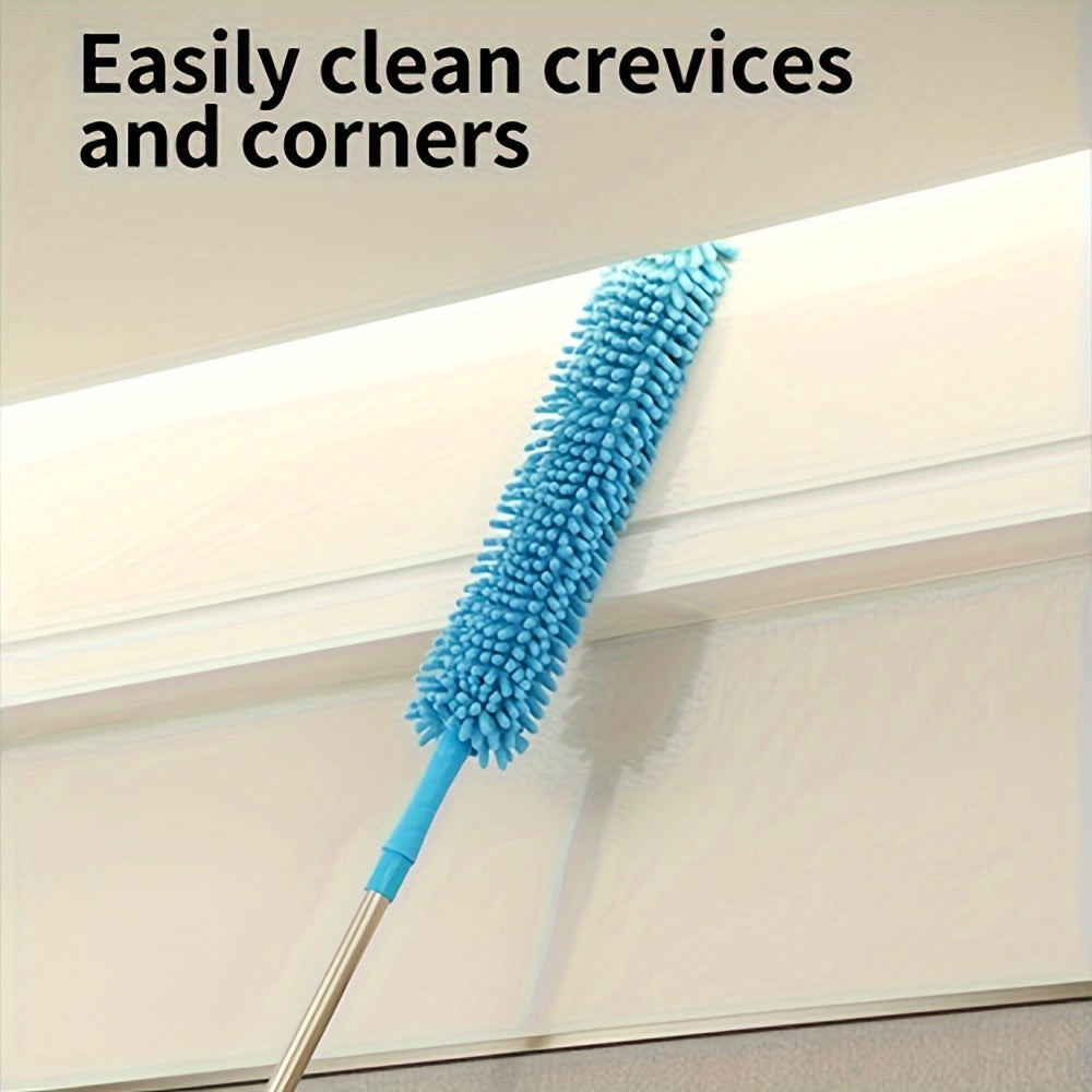 Premium Ceiling Fan Duster with Extension Pole – Removable & Washable Dust Removal Brush for Fans, Furniture, and Cars – Reaches High Ceilings, Easy Cleaning Tool for Hard-to-Reach Areas