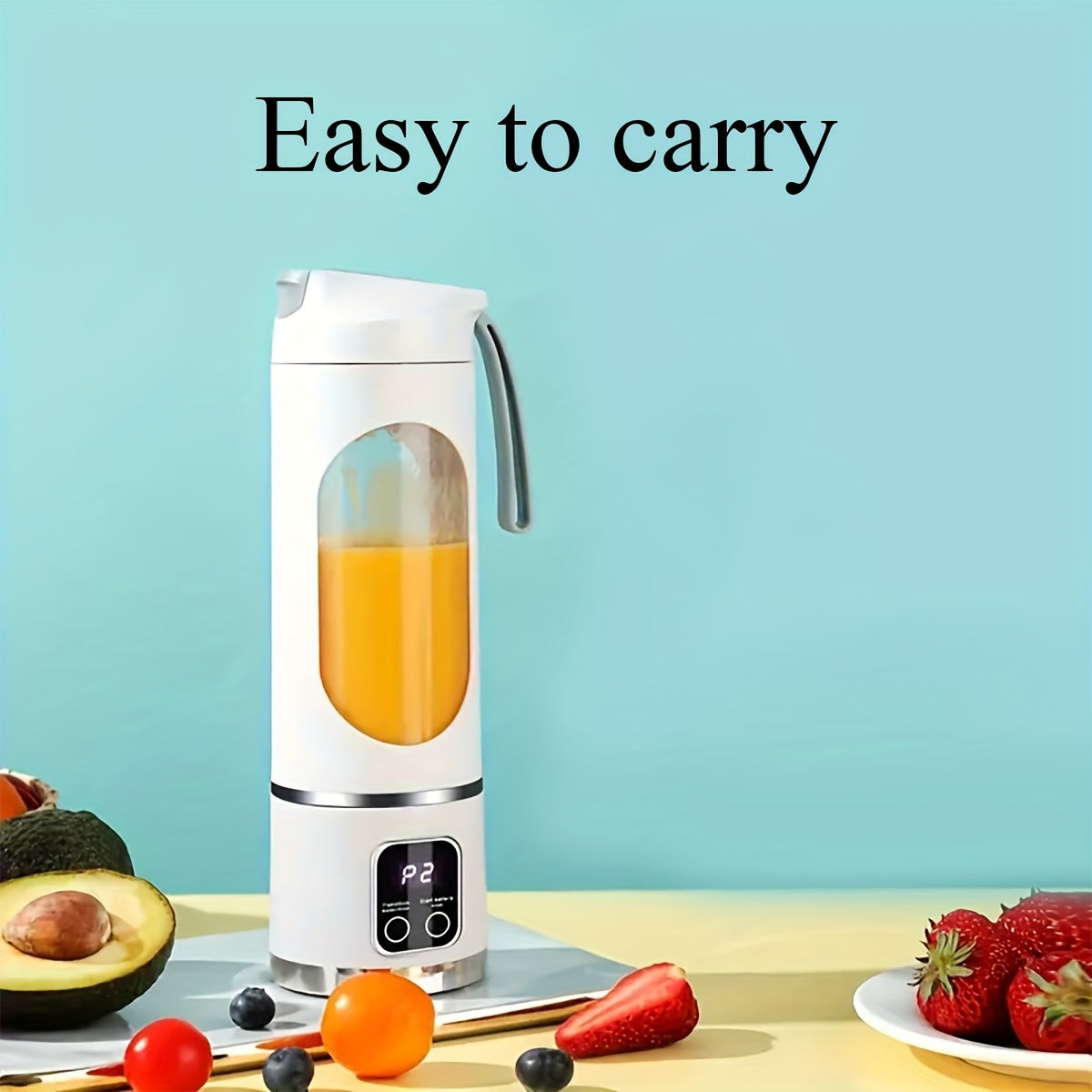 Portable USB-Rechargeable Blender & Juicer – Easy to Clean, Perfect for Fruit & Vegetable Drinks, Milkshakes, 10.14oz to 16.91oz Capacity