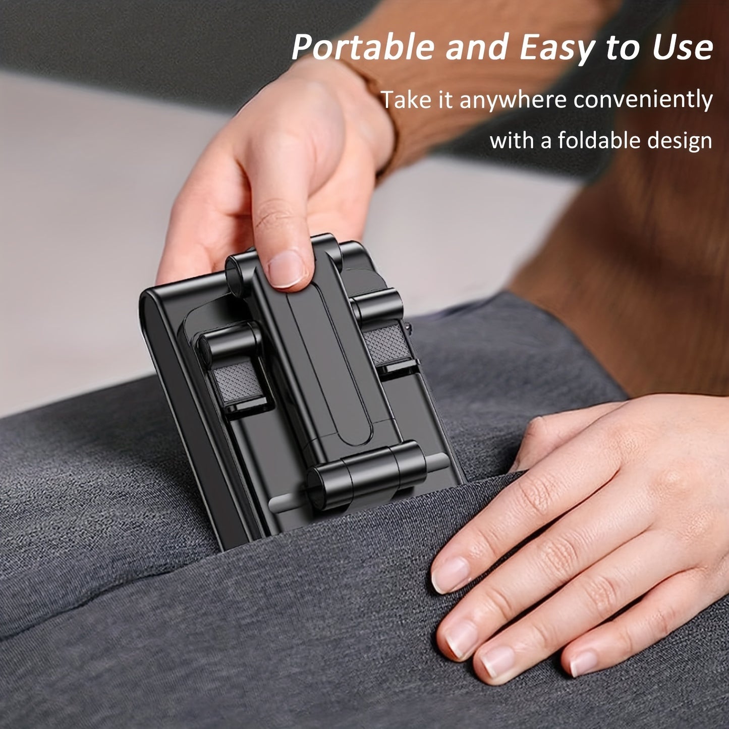 Cell Phone Stand with Wireless Speaker and Non-Slip Base – Portable, Suitable for Indoor/Outdoor, Desktop Use, Ideal for Parties, Camping, Gifts for Family and Friends