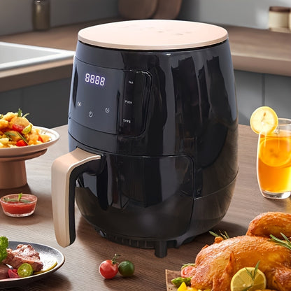 4.5L Large Capacity Air Fryer – 900W Oil-Less Cooking with Turbo Circulation, Even Heat Distribution – Ideal for Chicken, French Fries, Wings and More