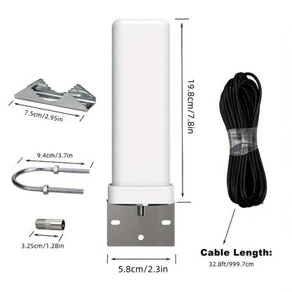Outdoor TV Antenna 4K Digital HD with 35DBI Signal Booster – Built-in Amplifier, 6000 Miles Range, 1080p HD, Frequency 470-862 MHz