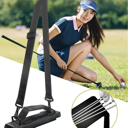 Compact & Lightweight Golf Club Bag - Waterproof Nylon, Adjustable Shoulder Strap, Fits 5 Clubs, Ideal for Men & Women
