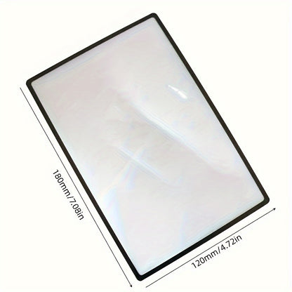 1pc Super-Slim High-Power Magnifying Glass with LED Light - Ideal for Students, Hobbyists, and Seniors, Perfect for Reading and Inspecting
