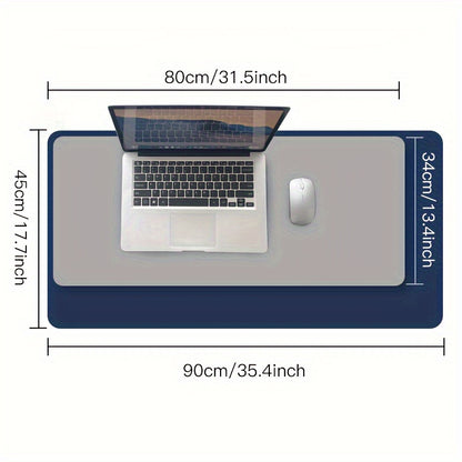 Multifunctional PU Leather Mouse Pad - Large, Waterproof & Anti-Fouling - Durable Desk Mat for Office and Home, Non-Slip