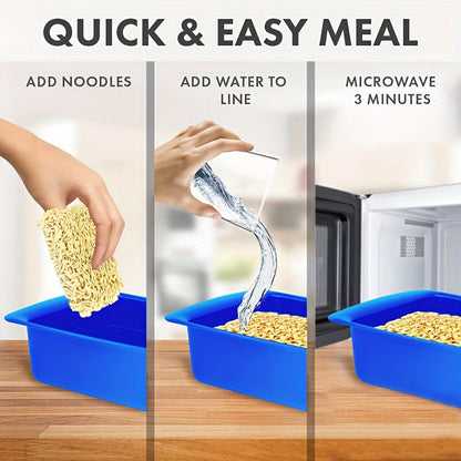 Quick Mac and Cheese Microwave Cooker – Ready in 5 Minutes, Perfect for Dorms, Small Kitchens and Offices, BPA-Free and Dishwasher Safe
