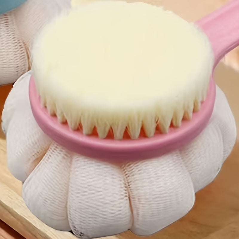 Soft Nylon Back Scrubber with Long Handle – Fragrance-Free, Battery-Free Bath and Shower Accessory