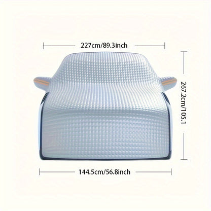 Heavy-Duty Car Windshield Snow Cover – Universal Fit for All Seasons, Protects Against Snow, Frost & Ice, Durable & Easy Install for Clear Visibility