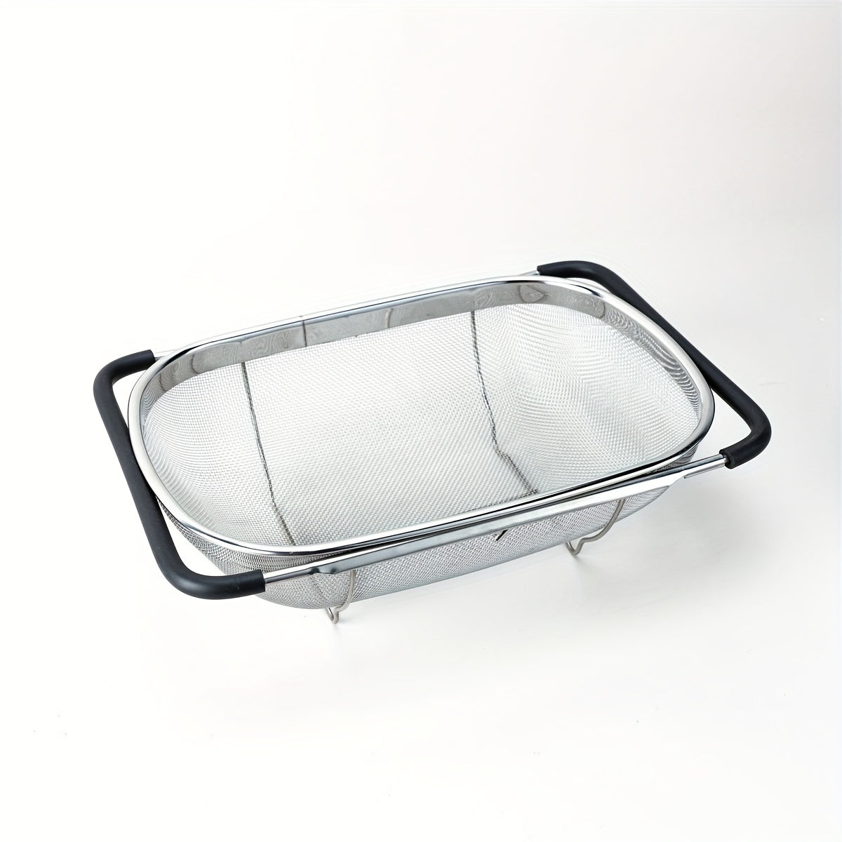 Stainless Steel Sink Colander and Vegetable Washing Basket - Adjustable Strainer Rack for Fruits and Vegetables - Multifunctional Kitchen Gadgets and Accessories