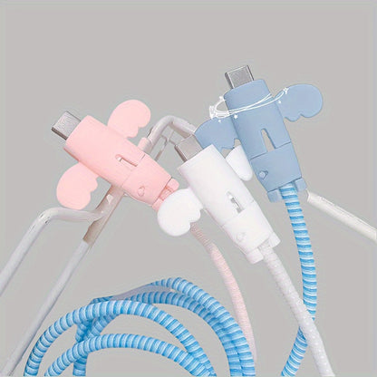 10pcs USB Cable Protective Covers – Universal Data Cable Protector for Mobile Phones