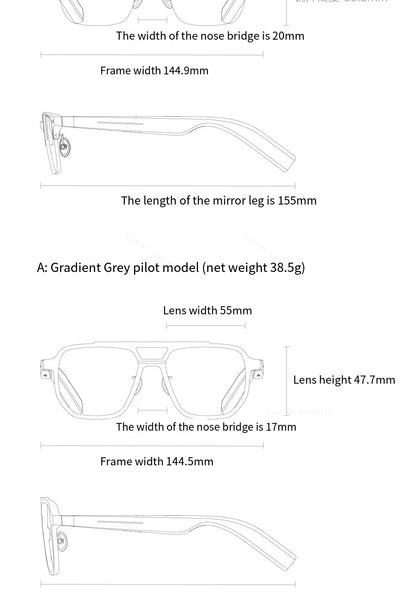 Xiaomi Mijia Smart Audio Glasses Lite Joyful Edition — Bluetooth 5.2 Headset with Noise Reduction, Ultra-Long Standby & Detachable Design