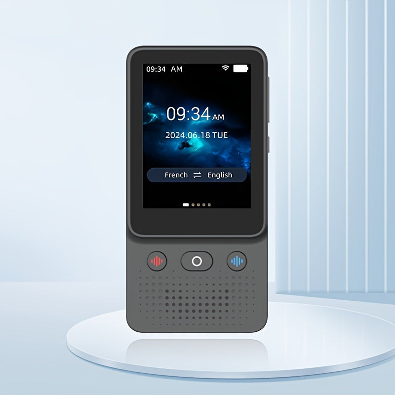 138 Language Portable Voice Translator - Real-Time, No WiFi Needed, HD Touch Screen with Photo/Offline Translation, Ideal for Study, Travel and Business