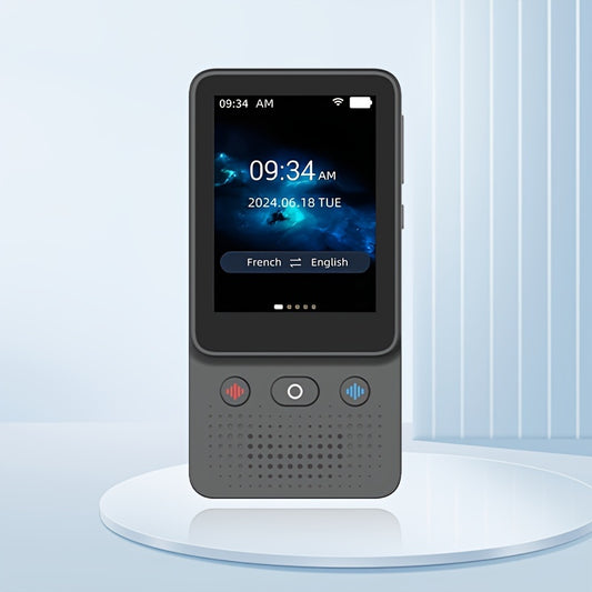 138 Language Portable Voice Translator - Real-Time, No WiFi Needed, HD Touch Screen with Photo/Offline Translation, Ideal for Study, Travel and Business