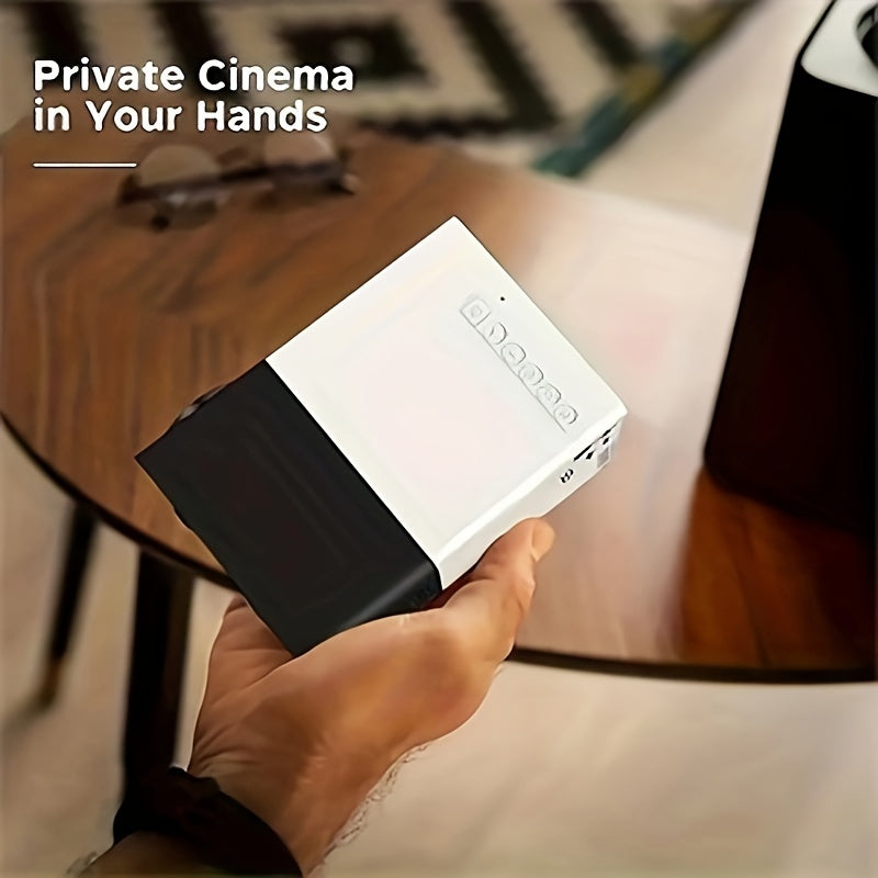3000+ Lumen HD Mini Portable Projector - Bright LED, USB and SD Connectivity, 3D-Ready - Ideal for Home Cinemas, Outdoor Camping, Multi-Device Compatibility with Remote