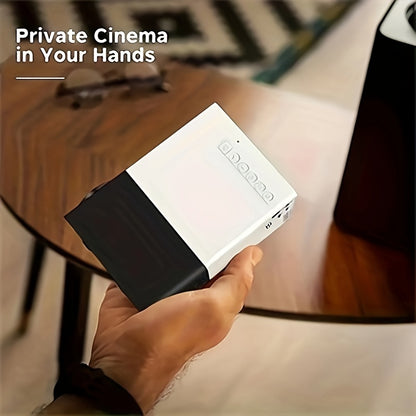 3000+ Lumen HD Mini Portable Projector - Bright LED, USB and SD Connectivity, 3D-Ready - Ideal for Home Cinemas, Outdoor Camping, Multi-Device Compatibility with Remote