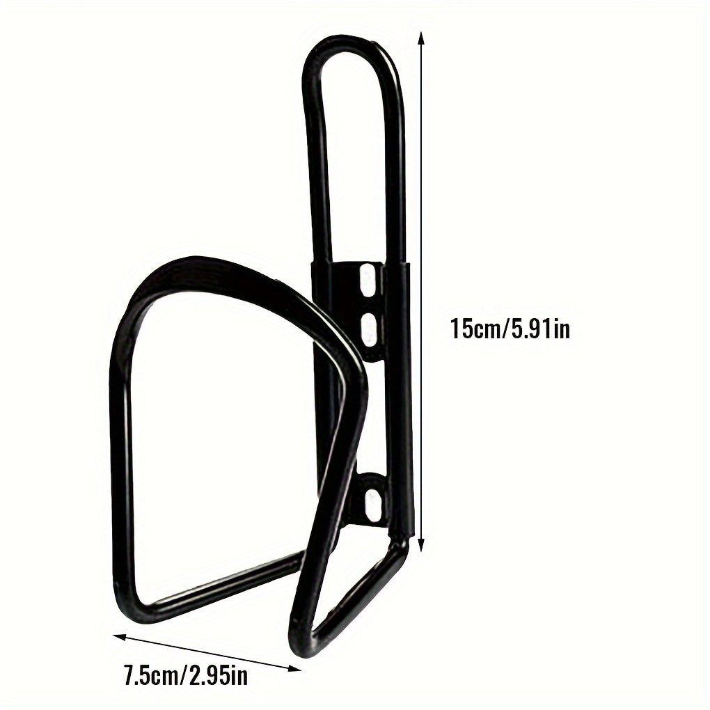 2pcs Mountain Road Bike Water Bottle Holder - Durable Aluminum Alloy, Adjustable Cup Holder, Easy Installation, Outdoor Cycling Rack, Lightweight and Compact, Black and Silver Options