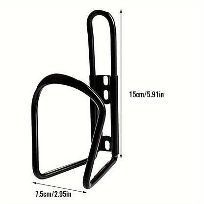 2pcs Mountain Road Bike Water Bottle Holder - Durable Aluminum Alloy, Adjustable Cup Holder, Easy Installation, Outdoor Cycling Rack, Lightweight and Compact, Black and Silver Options