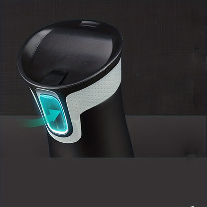 450ml/15.2oz Stainless Steel Vacuum Travel Mug - Thermal Water Cup with Heat Insulation, Durable 304 Stainless Construction