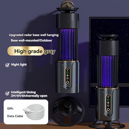 Rechargeable Multi-Functional Mosquito Killer Lamp - USB Powered, Dual Light Colors, Indoor and Outdoor Bug Zapper for Home, Bedroom, Office, RV, Camping - Effective and Easy to Clean