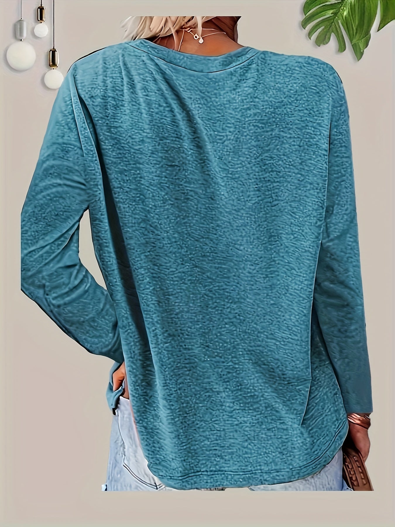 4 Pack Women's Long Sleeve Crew Neck T-Shirts - Casual Fall & Spring Tops for Women