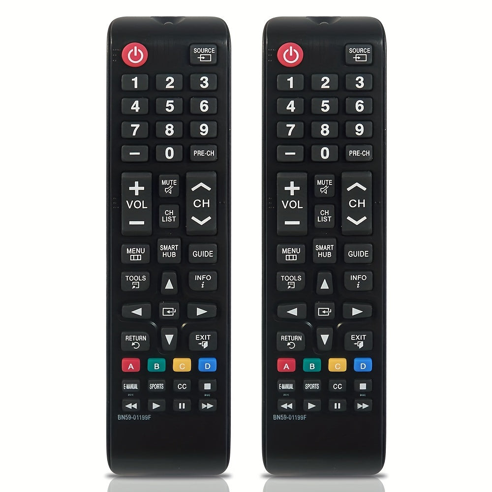 2 Pack Universal Remote Control for Samsung LCD/LED/3D Smart HDTVs - Compatible with BN59-01199F