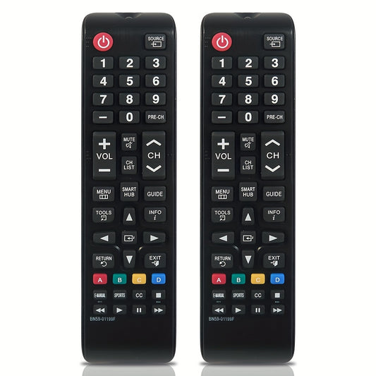 2 Pack Universal Remote Control for Samsung LCD/LED/3D Smart HDTVs - Compatible with BN59-01199F