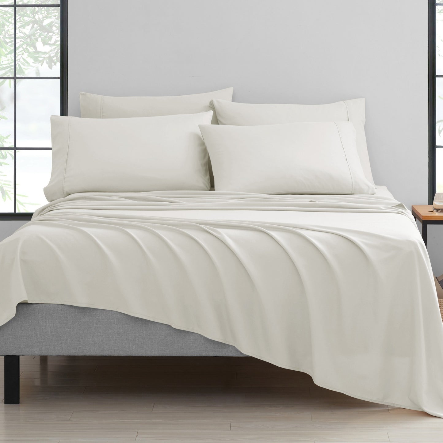 Bamboo 2000 Thread Count 6-Piece Luxury Sheet Set - Organic, Cooling, 16 Inch Deep Pocket, Egyptian Luxury with Bonus Pillowcases - Shrink and Fade Resistant