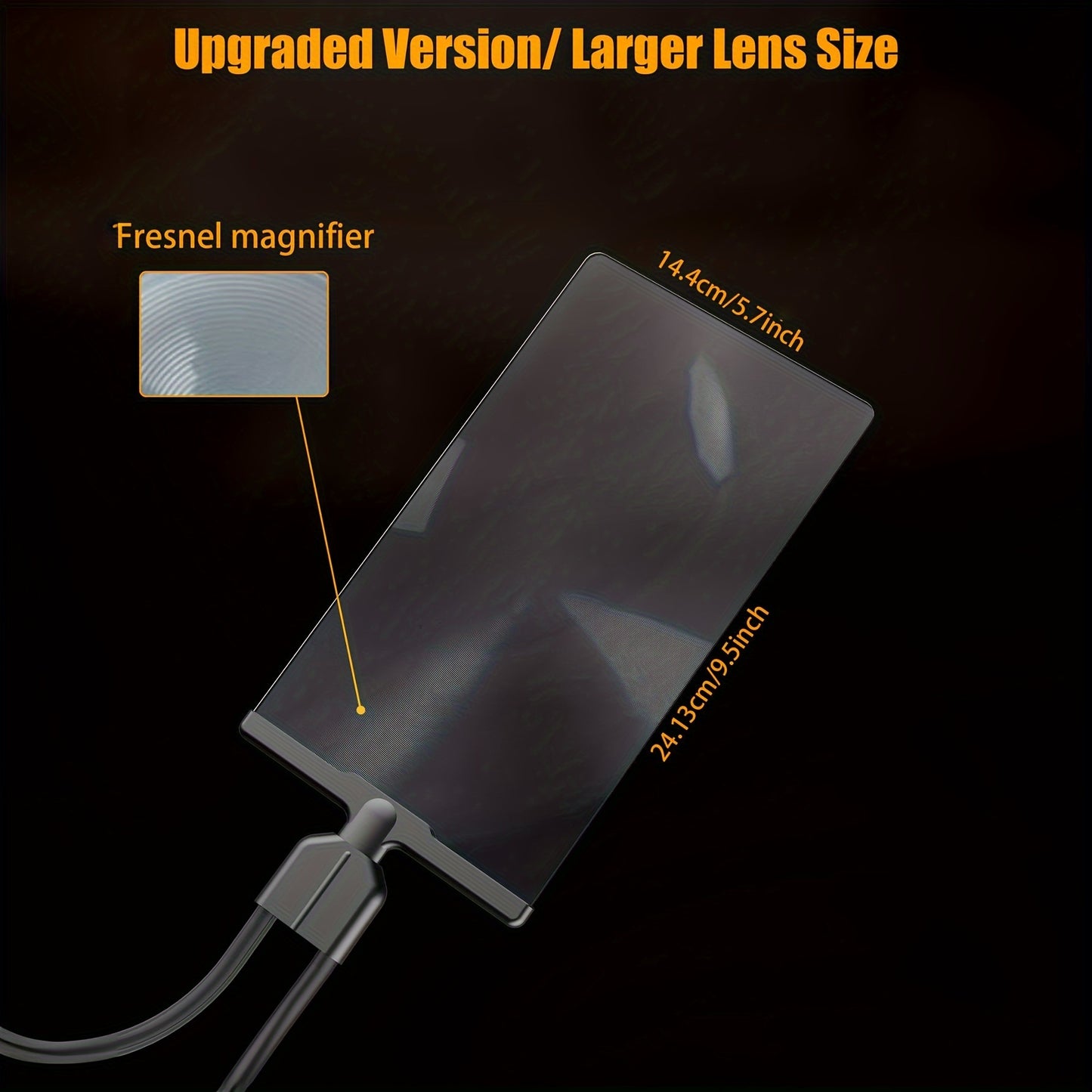 Flexible Gooseneck Full Page Magnifier - Hands-Free Reading, Repair, Sewing Aid for Seniors and Low Vision - Ergonomic Neck Wear Design for Comfortable Use