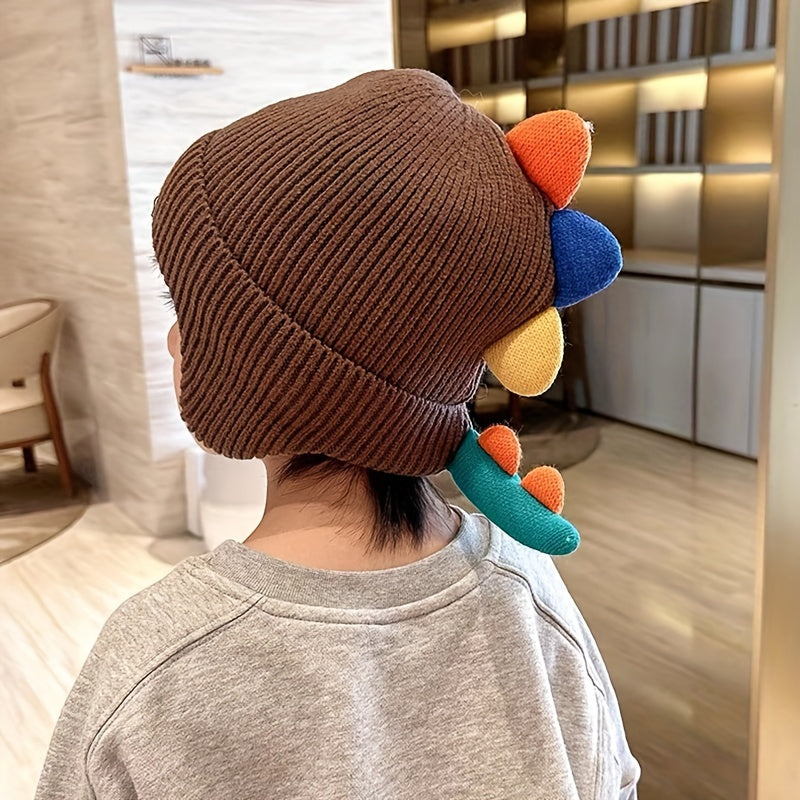 Cute Dinosaur Thick Warm Ear Protection Hat for Boys and Girls