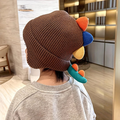 Cute Dinosaur Thick Warm Ear Protection Hat for Boys and Girls