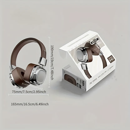 Long-Lasting 128 Hrs Standby Wireless Headphones - High-Fidelity Sound, ENC Noise-Cancelling Mic, Multi-Device Connection - Ideal for Work & Leisure