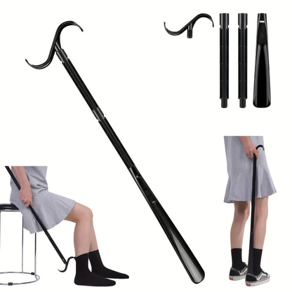 Durable Plastic Long Handle Shoe Horn – Super Extended, Detachable, Easy Shoe Insertion for Seniors & Pregnant Women