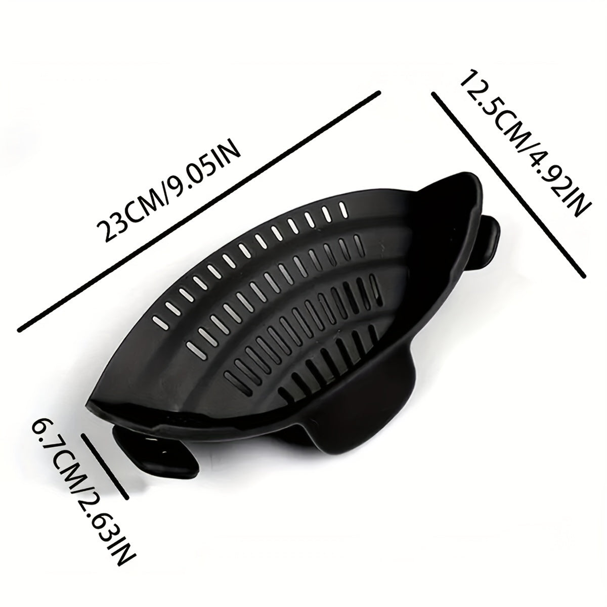Adjustable Silicone Pot Strainer – 1pc Clip-On Strainer for Pots, Pans, and Bowls – Handheld Drainer for Noodles, Pasta, Veggies – Kitchen Food Strainer and Colander